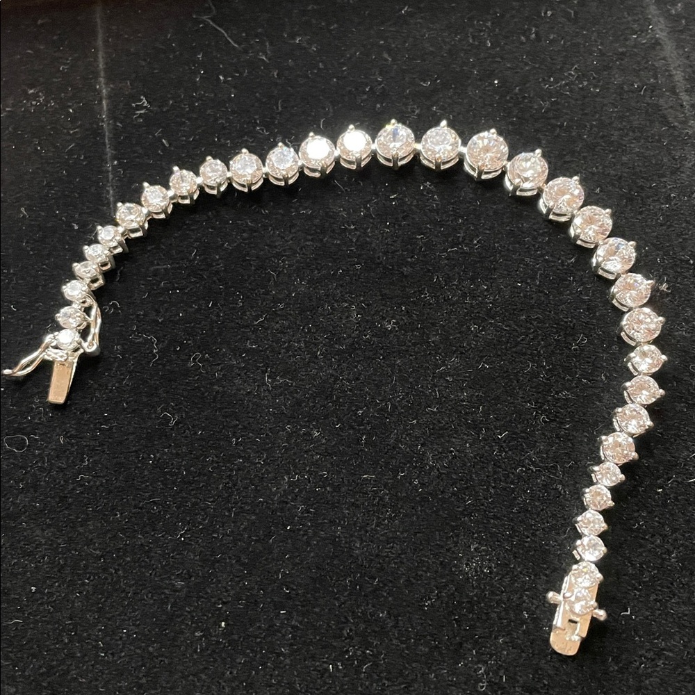 925 sterling silver cubic zirconia bracelet